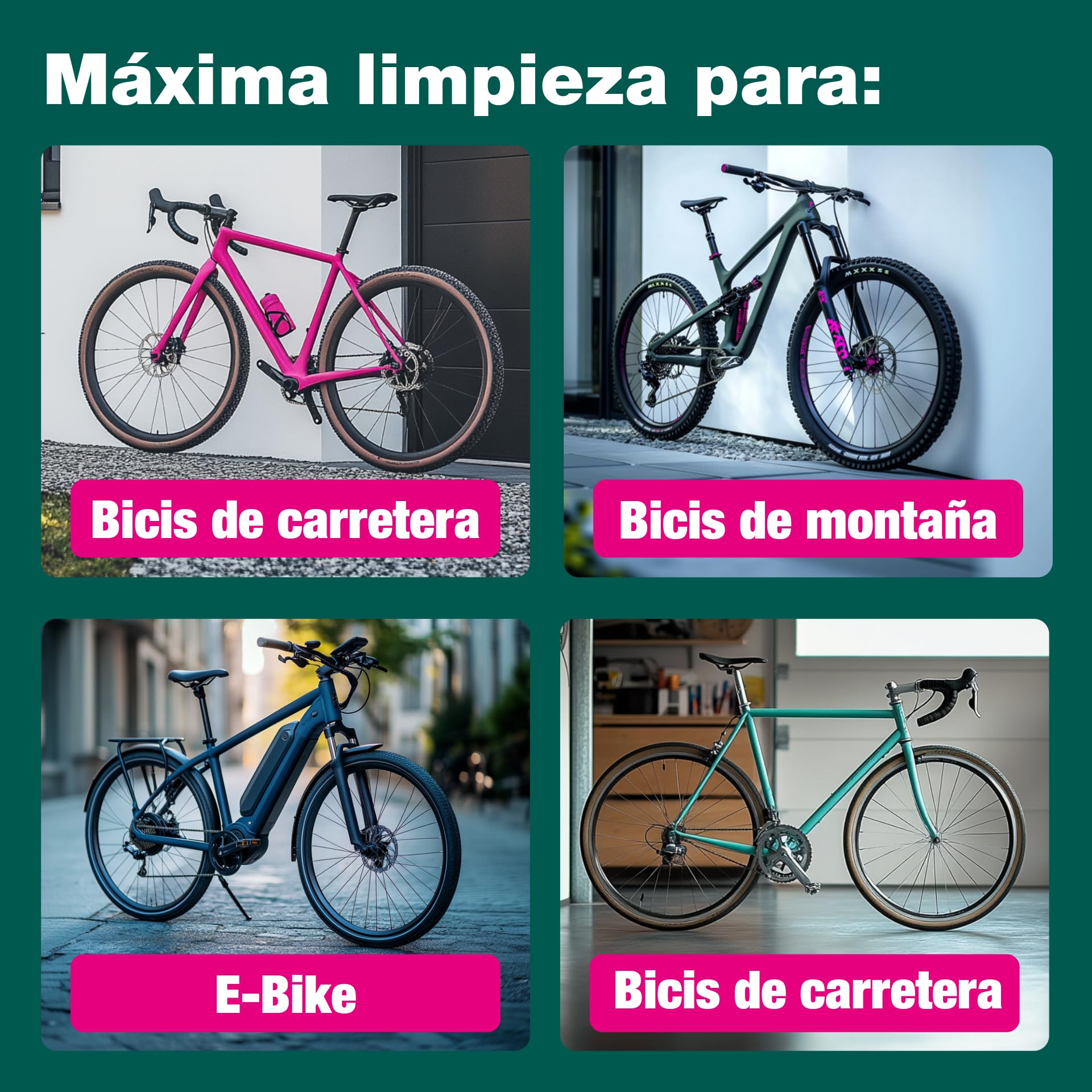 bio-chem Limpiador de cuadros de bicicleta 5L + pulverizador de espuma | Limpiador antioxidante para bicicletas de carretera, de montaña y eléctricas - Limpiador desengrasante
