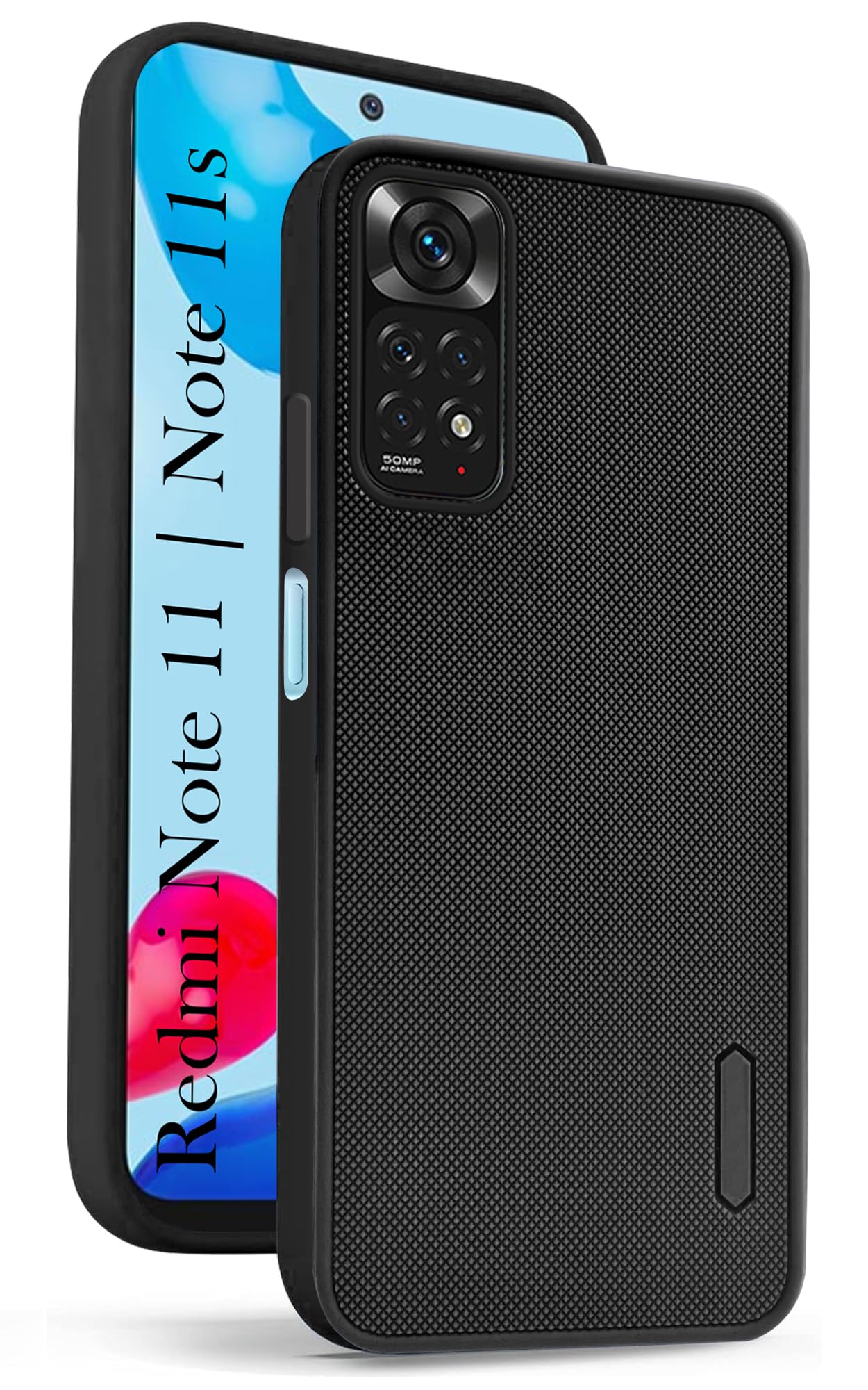 Jkobi Back Cover Case for Xiaomi Redmi Note 11 | Note 11S (Textured Grip Design | Camera Protection | Slim and Light Weight | Soft Touch and Feel | Black) (B0D118GRDV) Amazon Price History, Amazon Price Tracker
