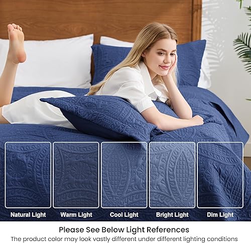 Miniatura 310 de Love's cabin - Juego de ropa de cama de tamaño California King, color beige, colcha ligera de verano con patrón de moneda, para todas las Moneda