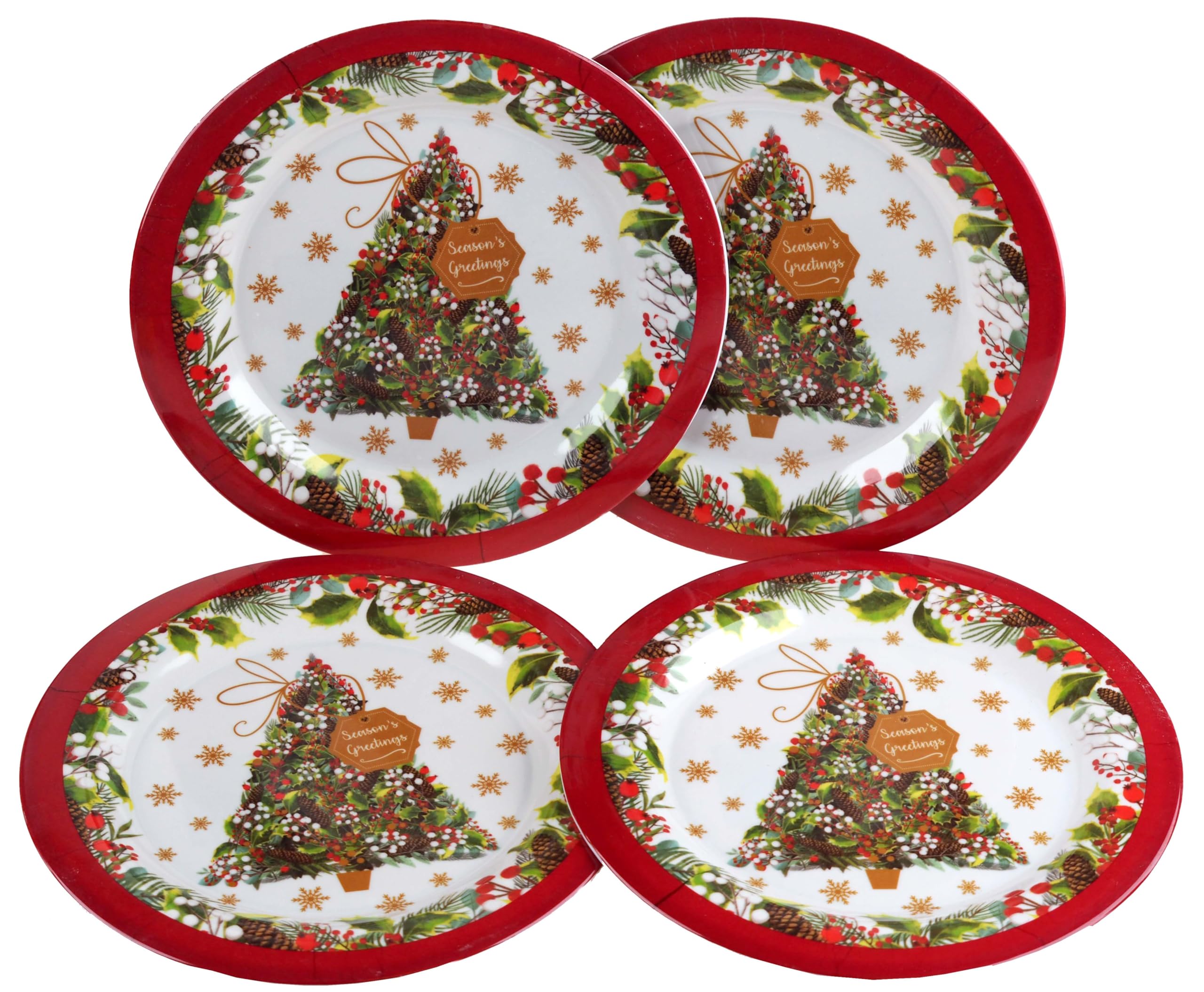 Melamine Christmas Dinner Platesnull