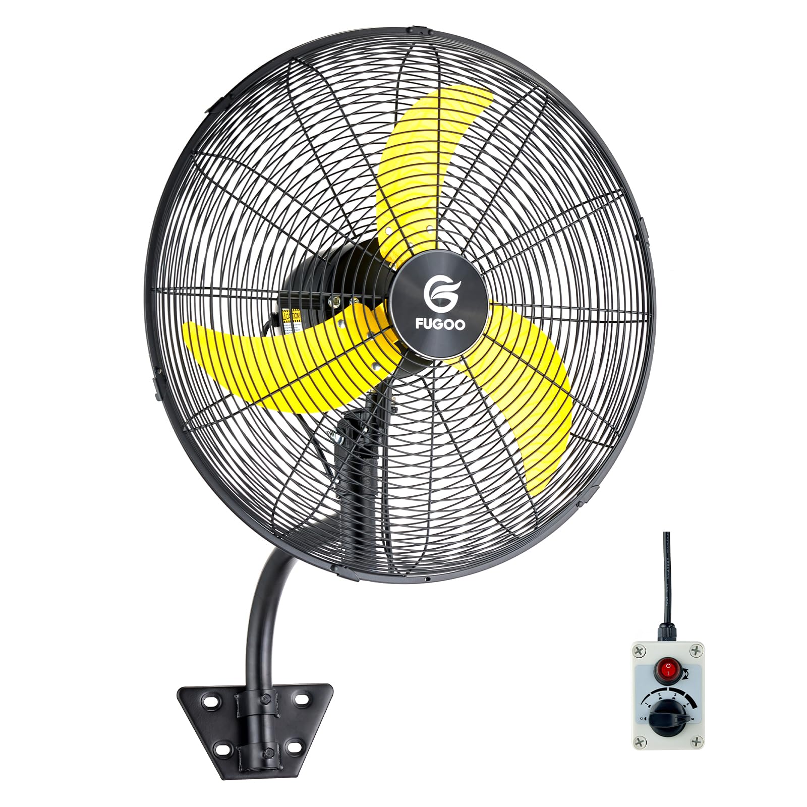 Amazon.com: FUGOO 20'' Outdoor Quiet Oscillating Wall Fan With All