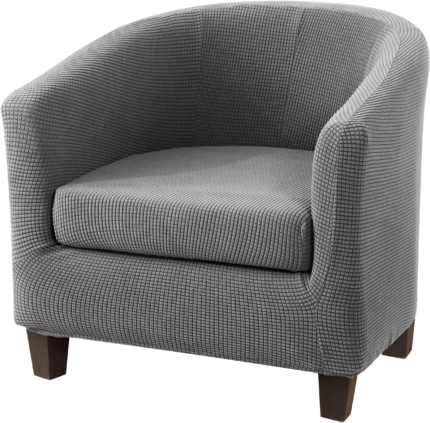 Club Chair Slipcover,Stretch Polar Fleece Tub Chair Cover Barrel Chair