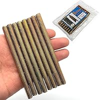 Vista 10 de 12 piezas de varilla totalmente roscada de zinc plateado en carbono de acero, rosca larga de 1/4x2 para muebles, barandillas de jardín, montaje