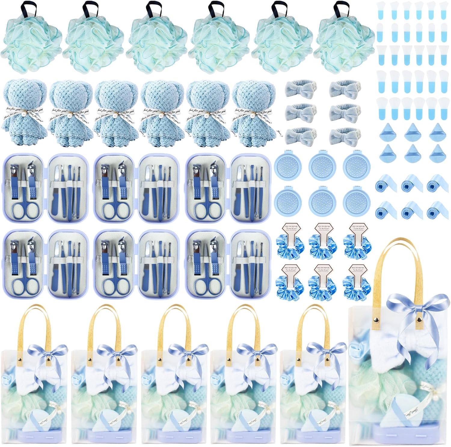 6 sets Baby Shower Prizes Game Winner Gift Sets for Funny Guest Gifts for Wedding & Bridal Showers