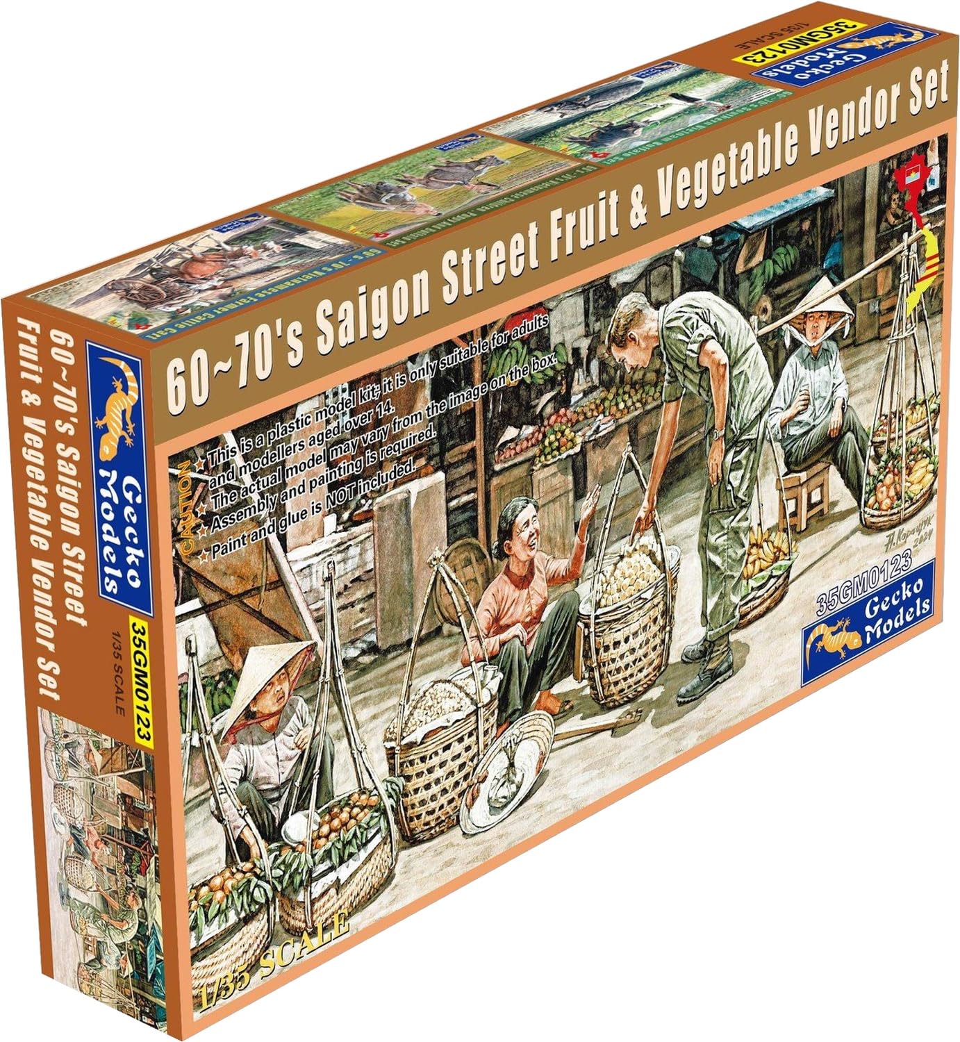 Amazon | ゲッコーモデル 1/35 サイゴン市の菜売フィギュアセット 60