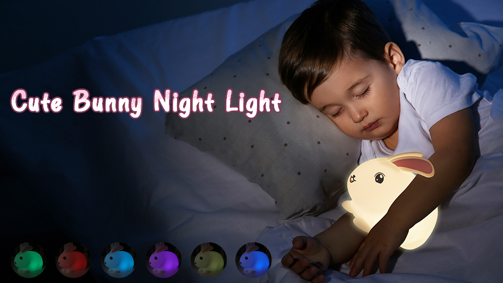 Luce Notturna Aigostar Con Suoni Rilassanti - Lampada Da Comodino USB