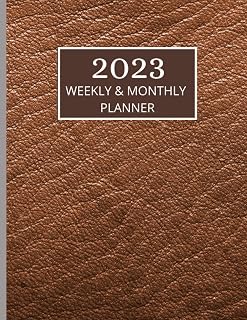1 Year 2023-2024 Weekly And Monthly Planner | Diary | Personal Organiser | Dated From 26th Dec 2022 To 7th Jan 2024: A4 | Brown Leather Look | Ideal ... | Bank Holiday Dates | 2023 Calendar Overview
