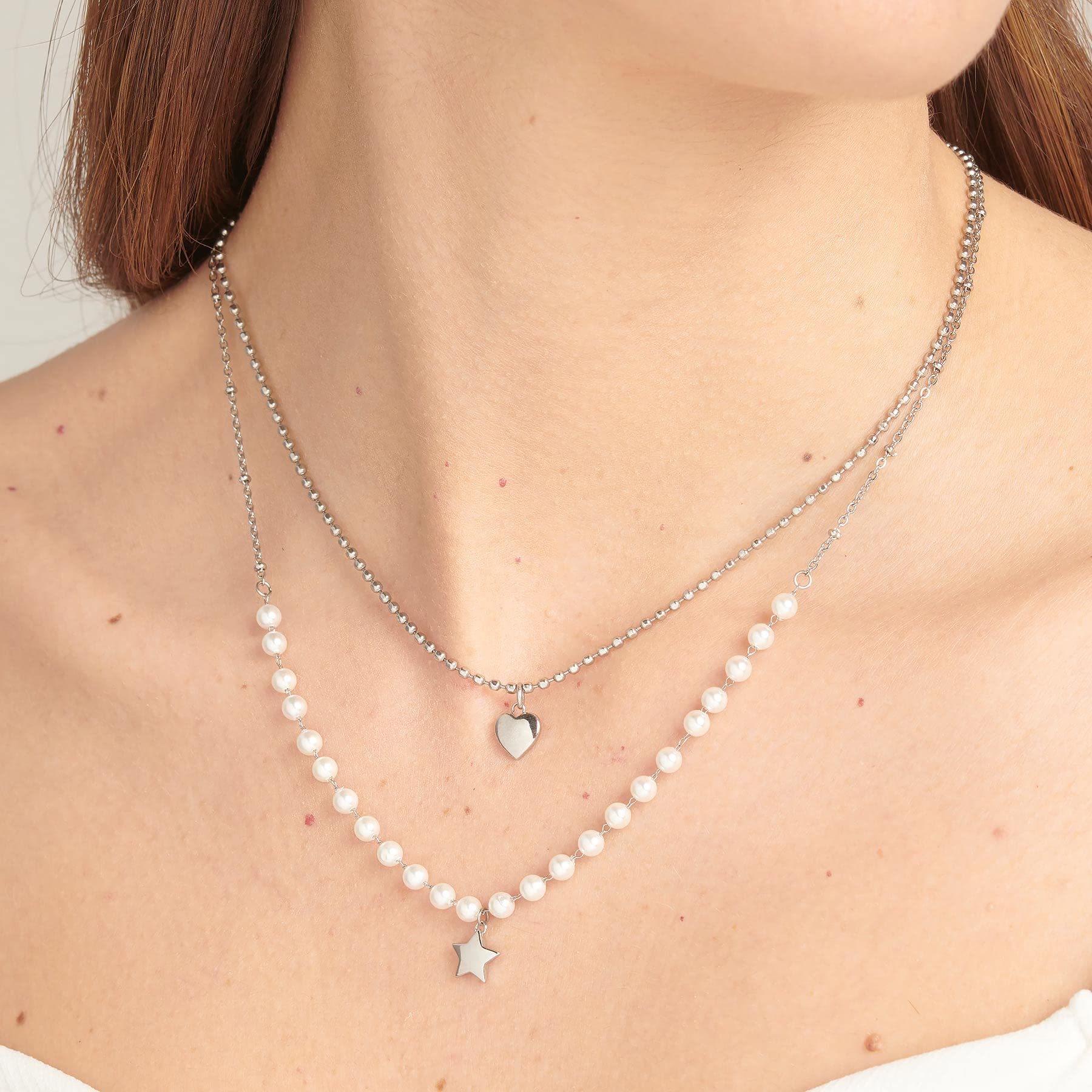 Brosway Collana Donna in Acciaio e Perle | Collezione Chant - BAH81
