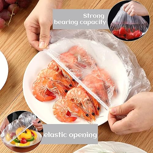 Miniatura 6 de Bolsas de conservación fresca, bolsas elásticas para conservar la frescura, cubiertas de plástico elásticas para tazones, fundas de almacenamiento