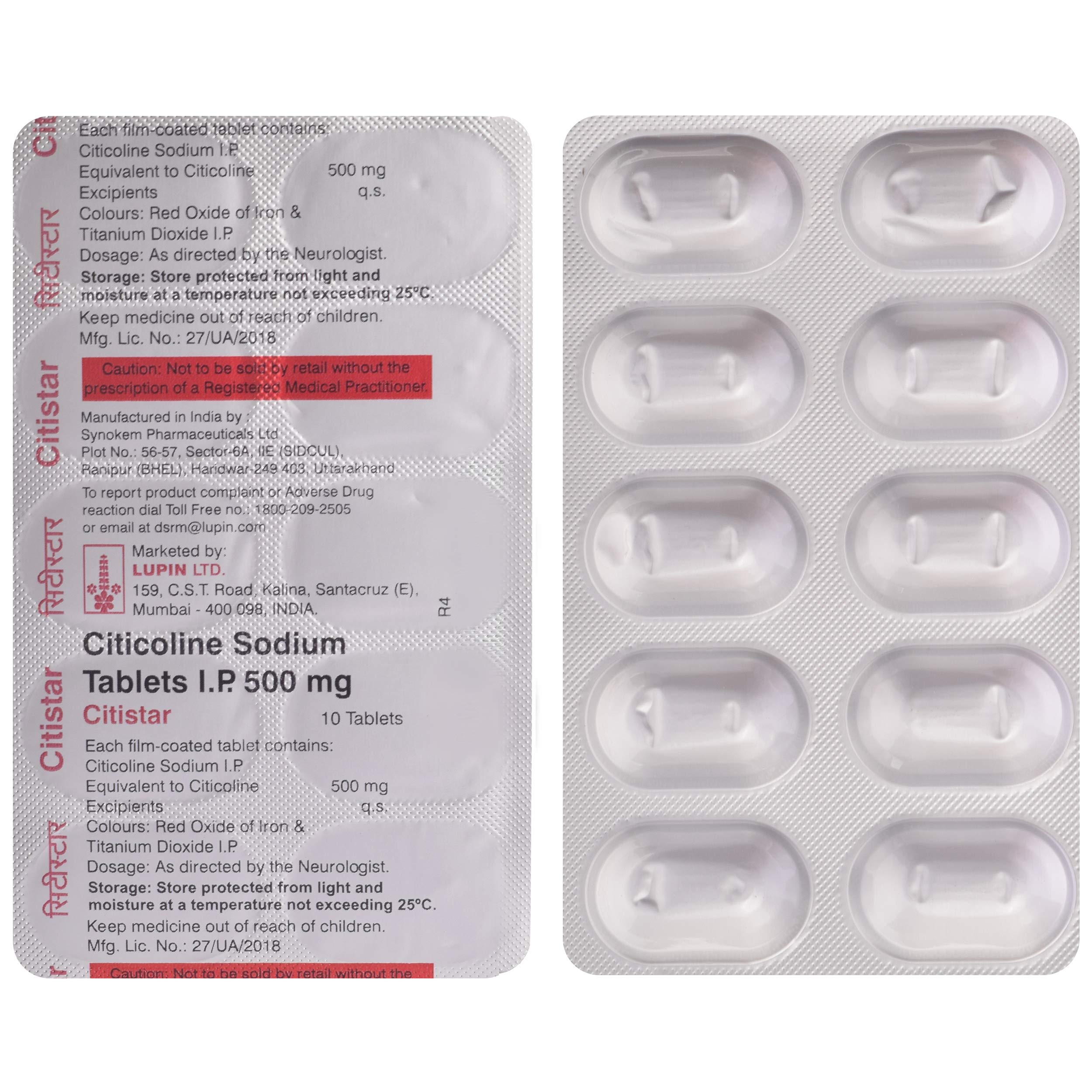 Citistar - Strip of 10 Tablets
