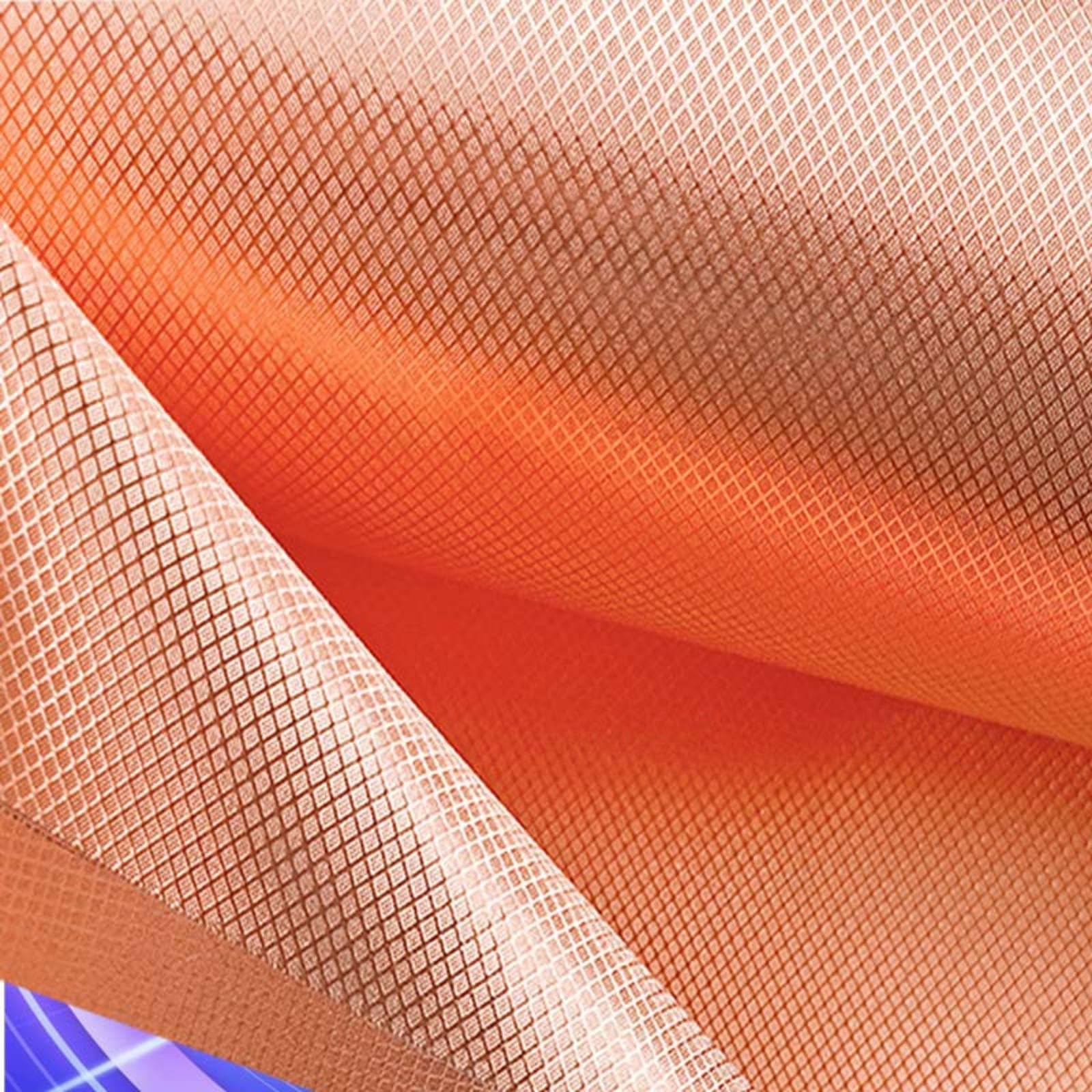 Faraday Fabric Military Grade EMF Fabric RFID Shielding Nickel Copper Fabric Conductive Material Blocks RF Signals WiFi RFID EMF Radiation Shielding,gold-10x1.1m