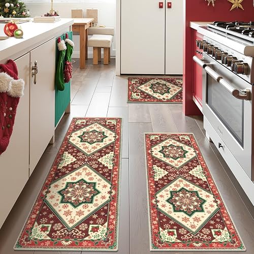 Yamaziot Washable Kitchen Runner Rugs Set of 3