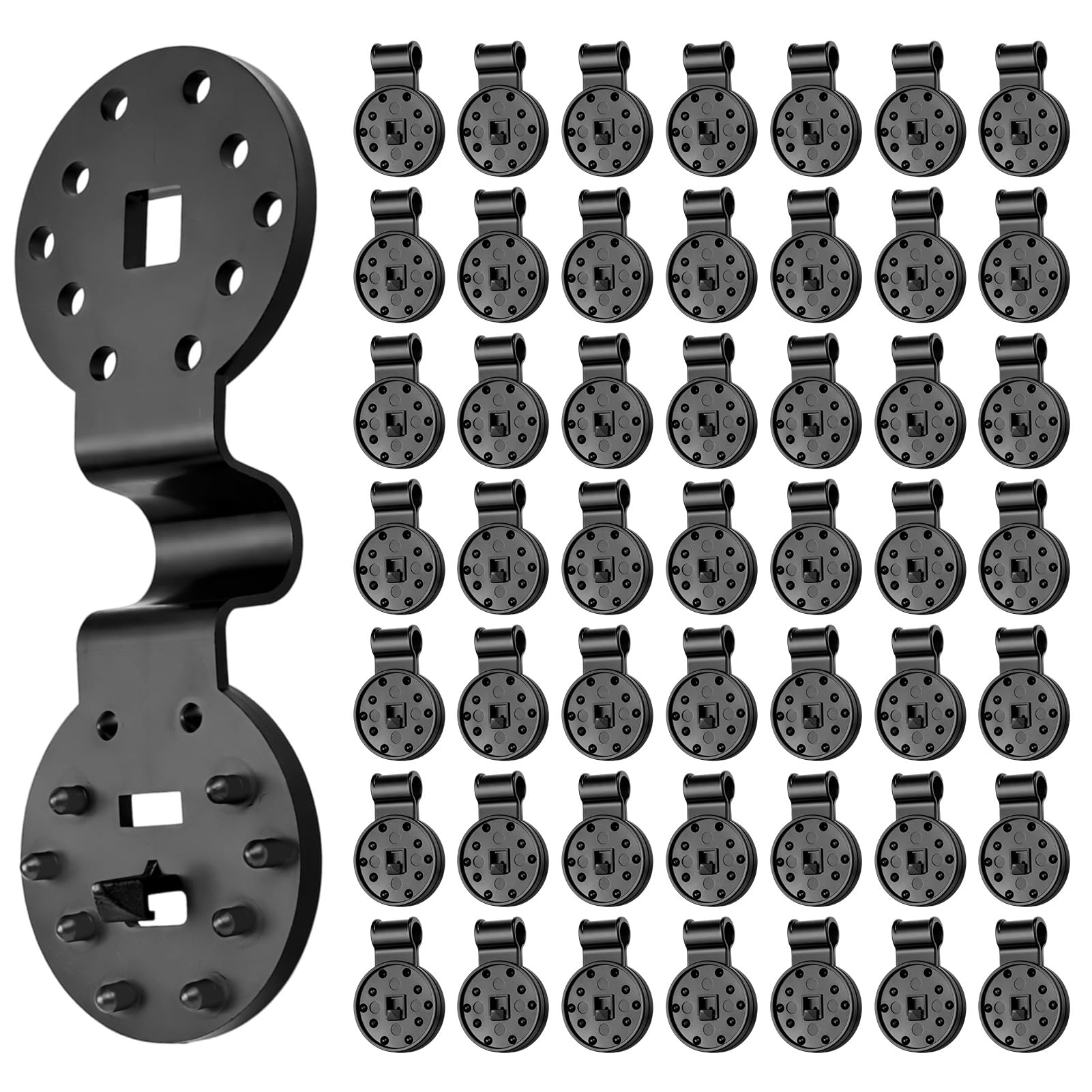 Auravale 50 Piezas Clip de Red de Sombra, Clips de Plástico para Tela Protectora Clips De Fijación para Mallas Redes de Jardín Especial con Ojal Enganches para Toldos Exterior Protección Solar — view 7