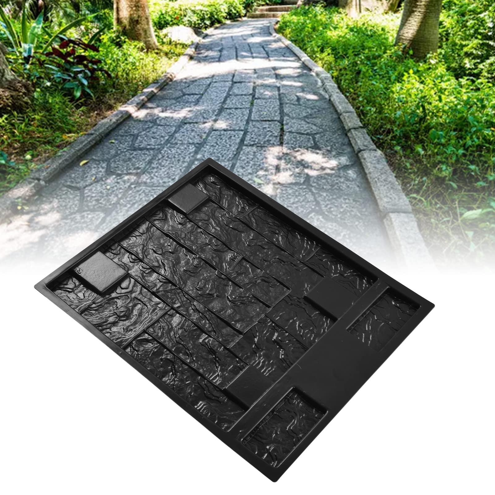 Stampo Per Pavimentazione Fai Da Te In ABS - Forma Per Pietre Da Giardino 32.7x32.7cm - Foto 3