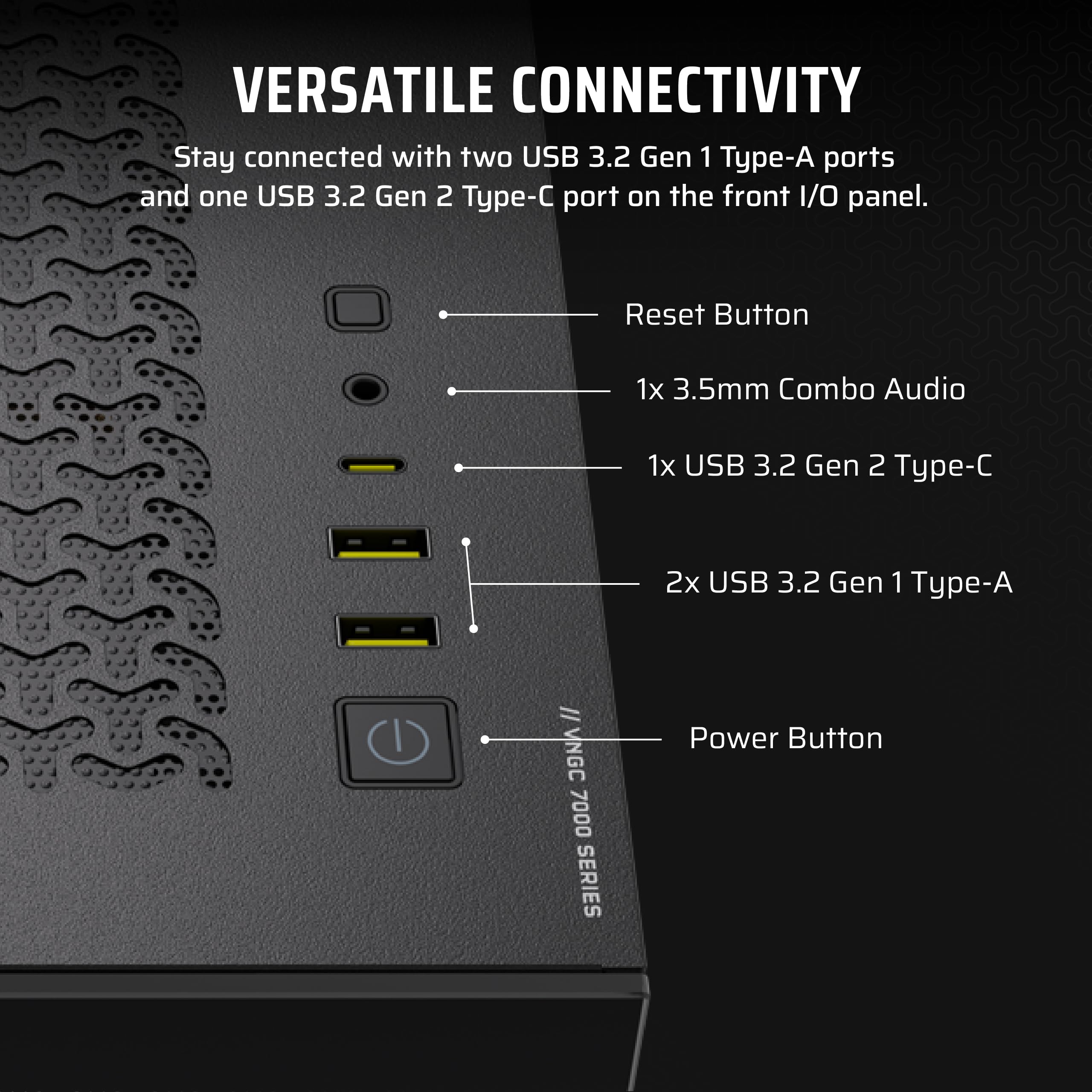 Corsair Vengeance i7500 Gaming PC – Liquid Cooled Intel® Core™ i9-14900KF CPU – NVIDIA® GeForce RTX™ 5090 GPU – 64GB Vengeance RGB DDR5 Memory – 2TB M.2 SSD – Black