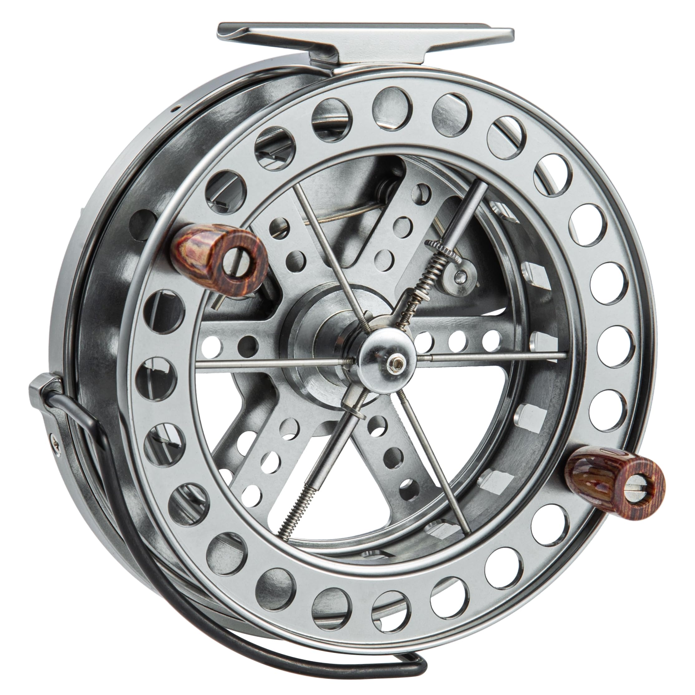 Centerpin Float Fishing Reel, 114mm, 4.5 Inch, Line Guard, Free-Spinning Spool, Trotting, CNC Machined Aluminum, Steelhead, Trout and Salmon