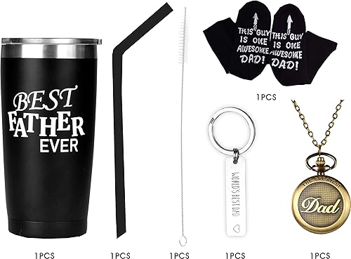 Miniatura 7 de MEANT2TOBE Regalos para el mejor padre del mundo, regalos del día del padre, calcetines para el mejor papá del mundo, regalo retro para papá para