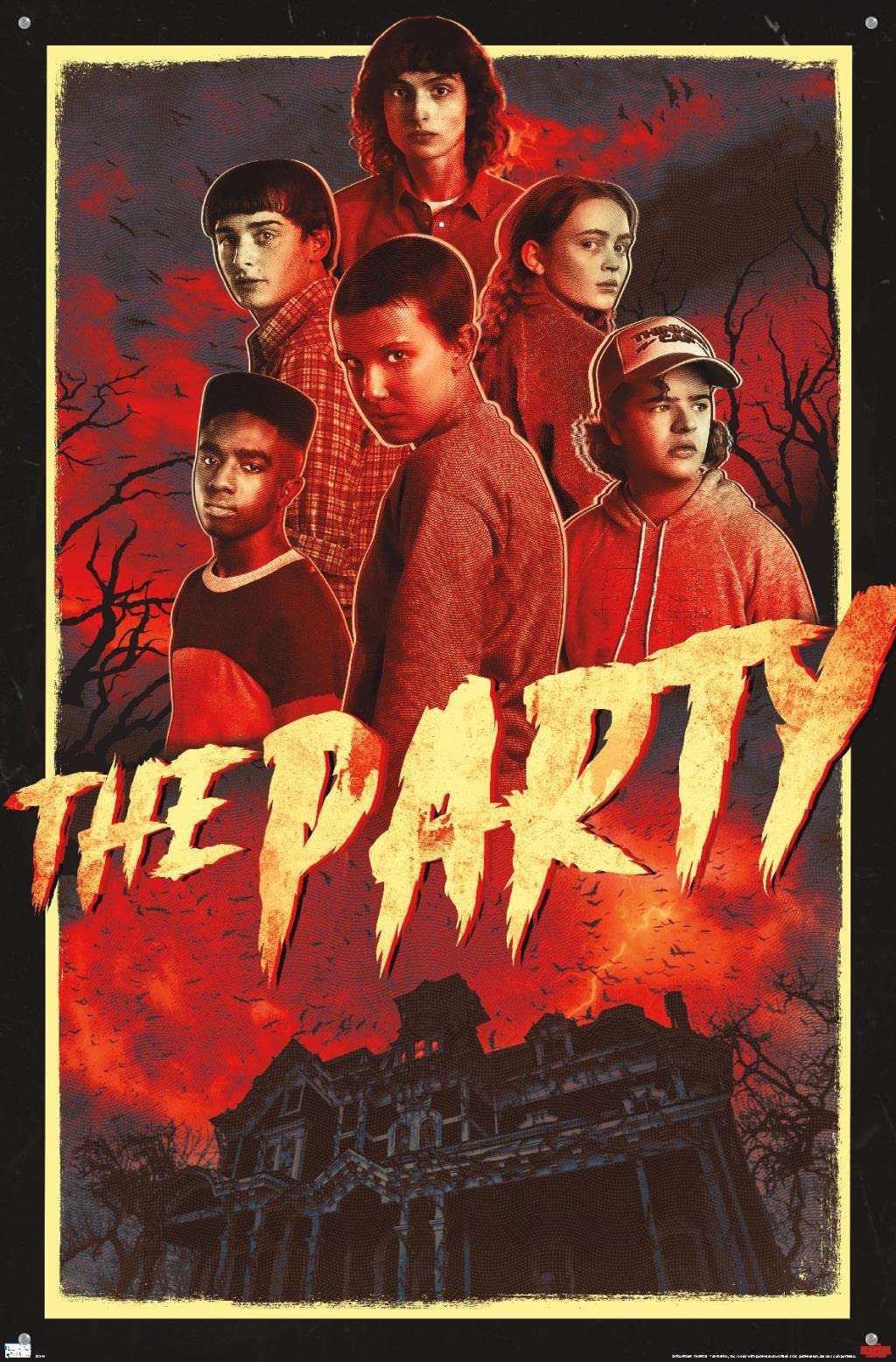 Netflix Stranger Things: Season 4 - Póster de pared con pasadores