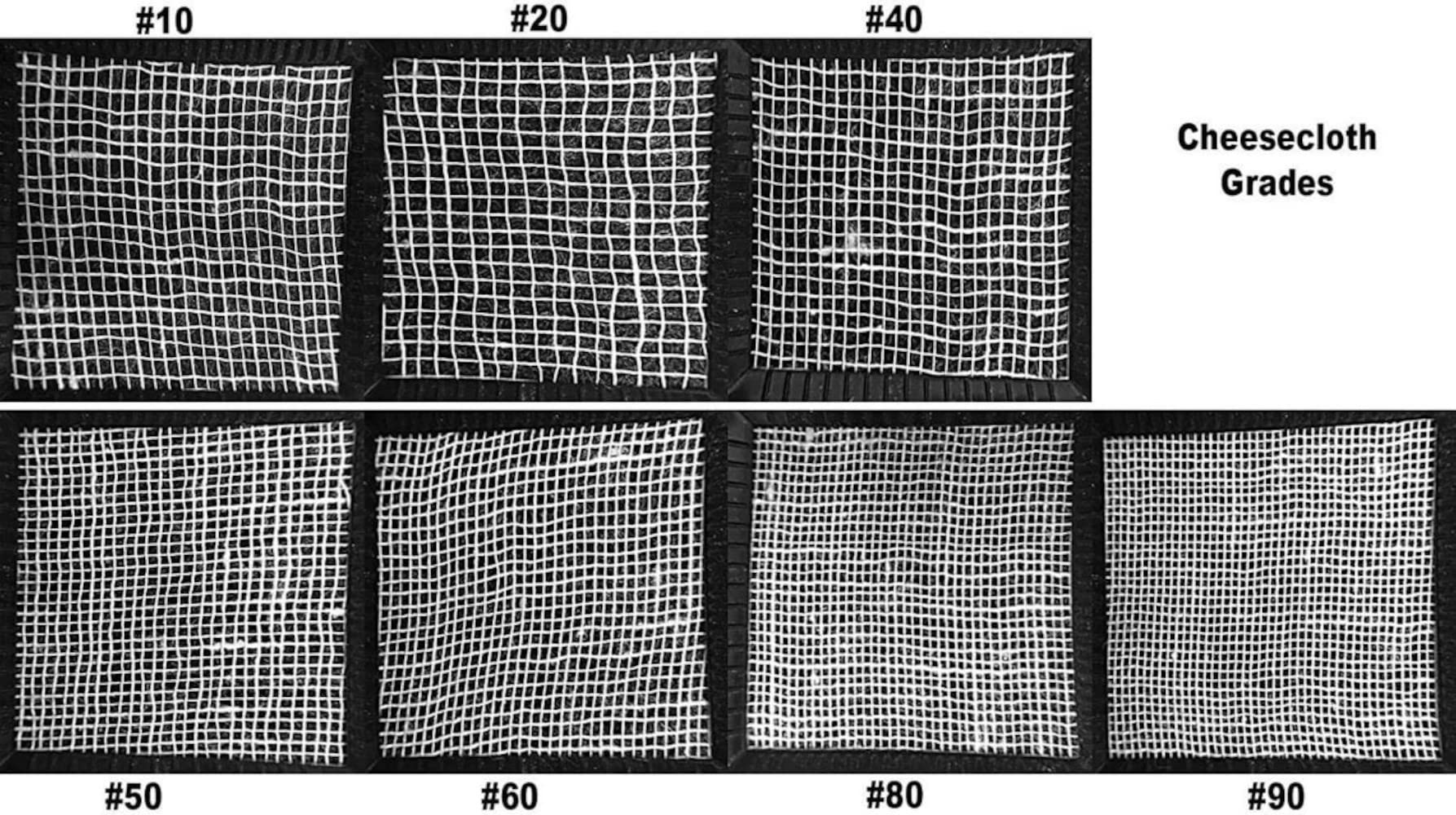 Bulk Cheesecloth Grade 60 Natural 100% Cotton, 32x28 Thread Count, Fine Weave Cheesecloth 36