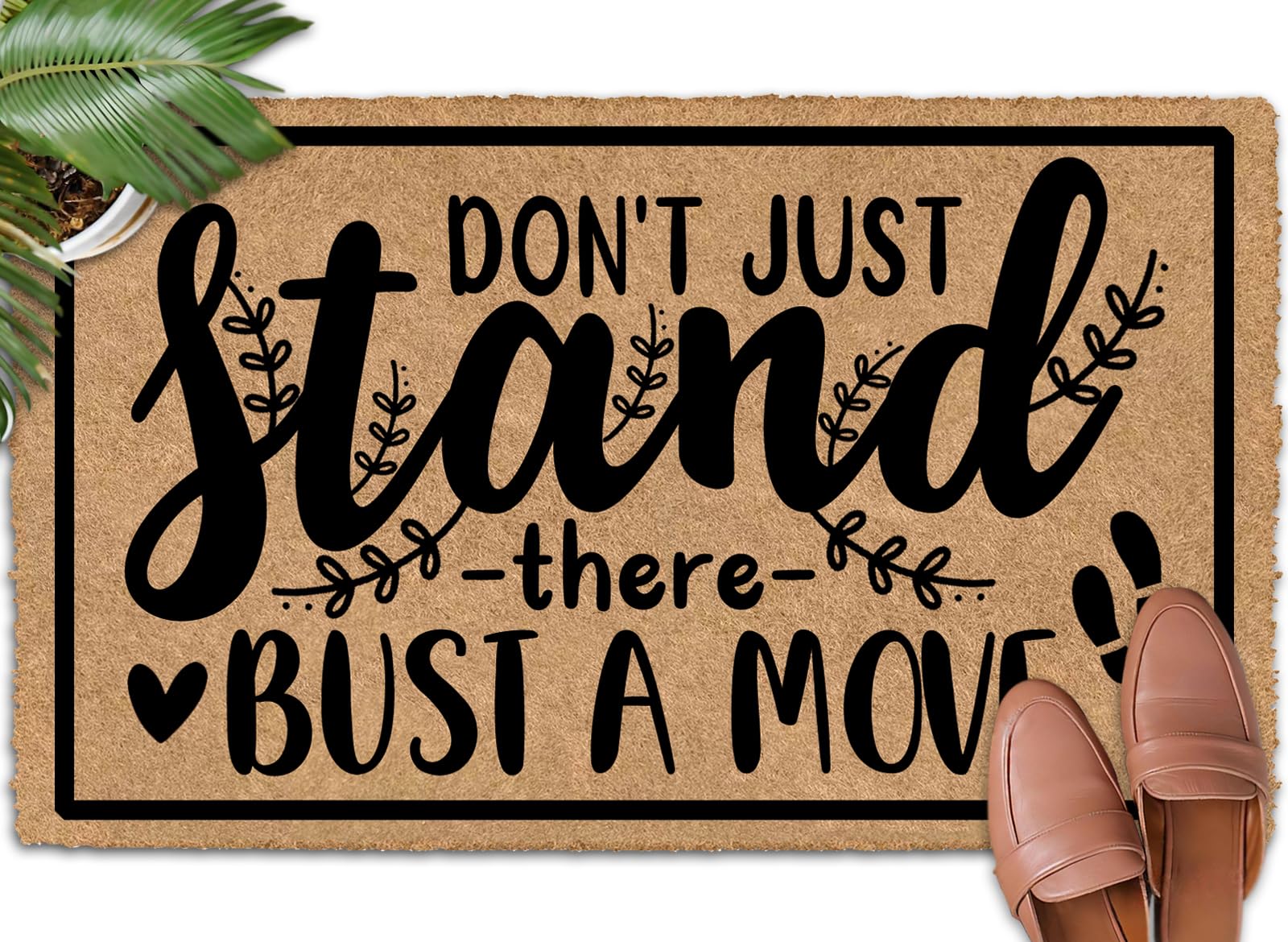Don't Just Stand There, Bust a Move 30"x18" Welcome Guests with a Stylish Fall Door Mat Holiday Door Mats Outdoor Winter Door Mat Outdoor Front Door Rug Outdoor Welcome Mat