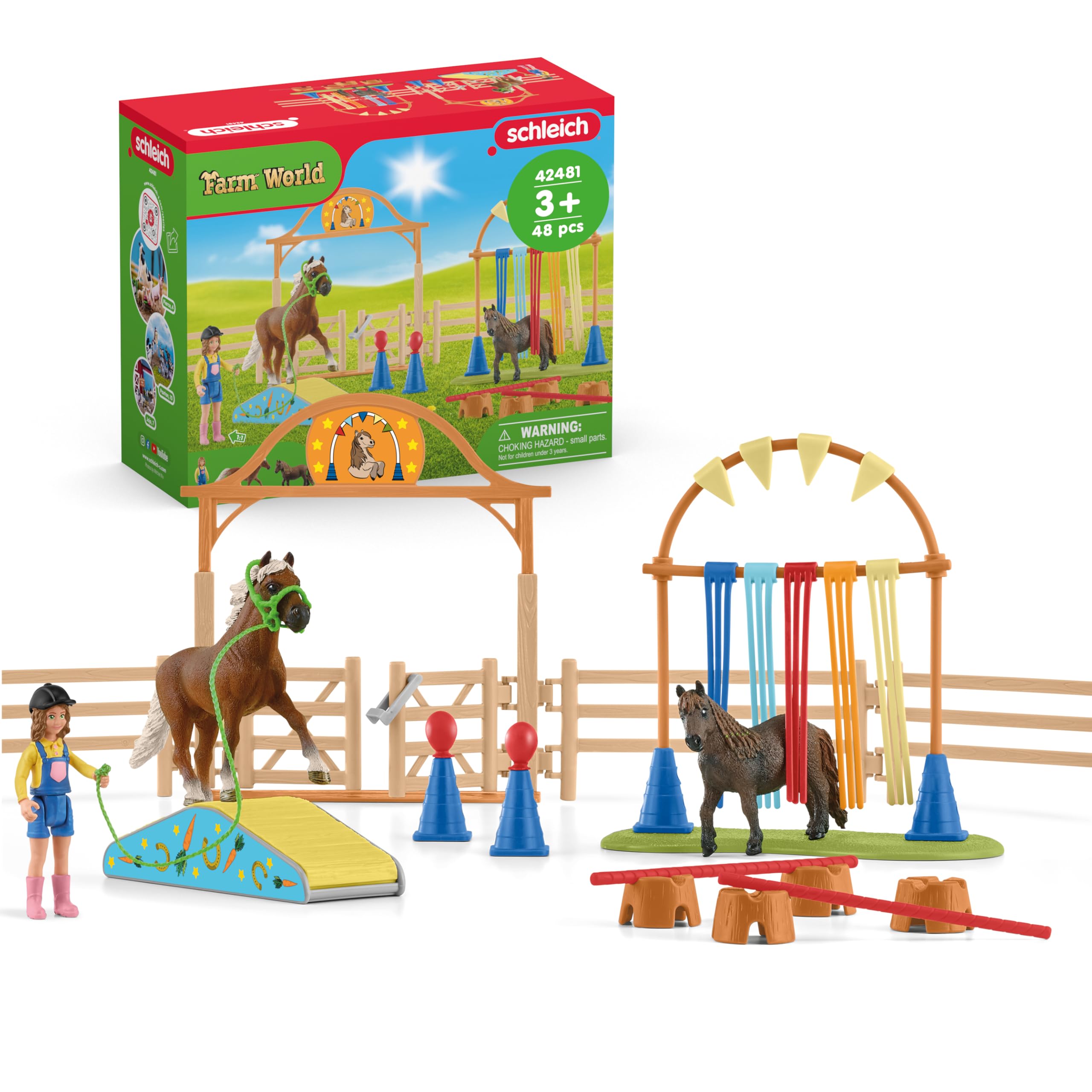 Schleich  Kids Farm World Pony Agility T -  - 000