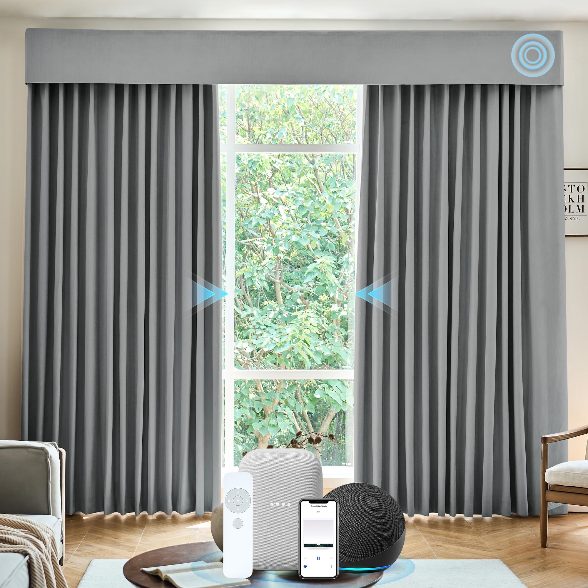 Amazon.com: Kerxwerd Smart Curtains Compatible with Alexa Google