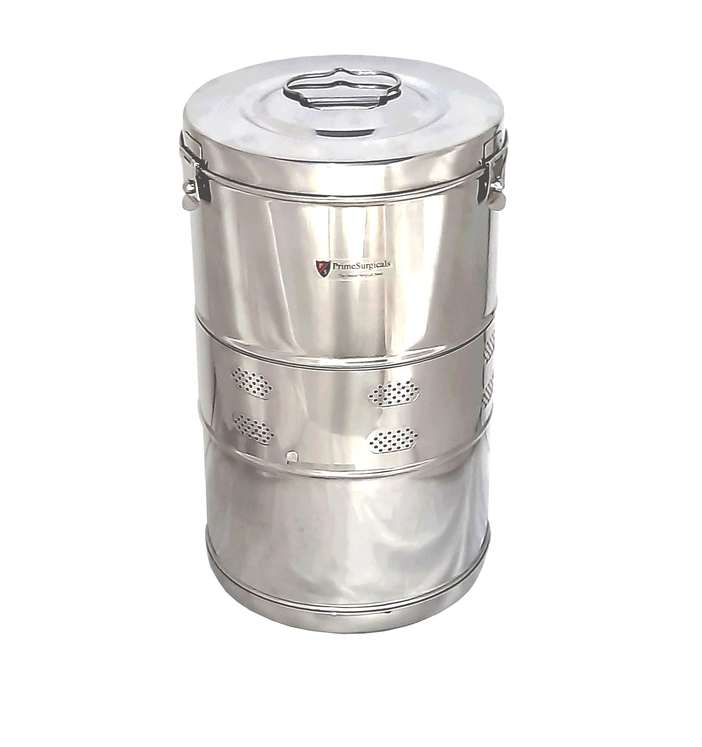 PrimeSurgicals Deluxe Quality Stainless Steel Dressing Drum Size - 11" x 18" - (B08MPTYMGR) Amazon Price History, Amazon Price Tracker