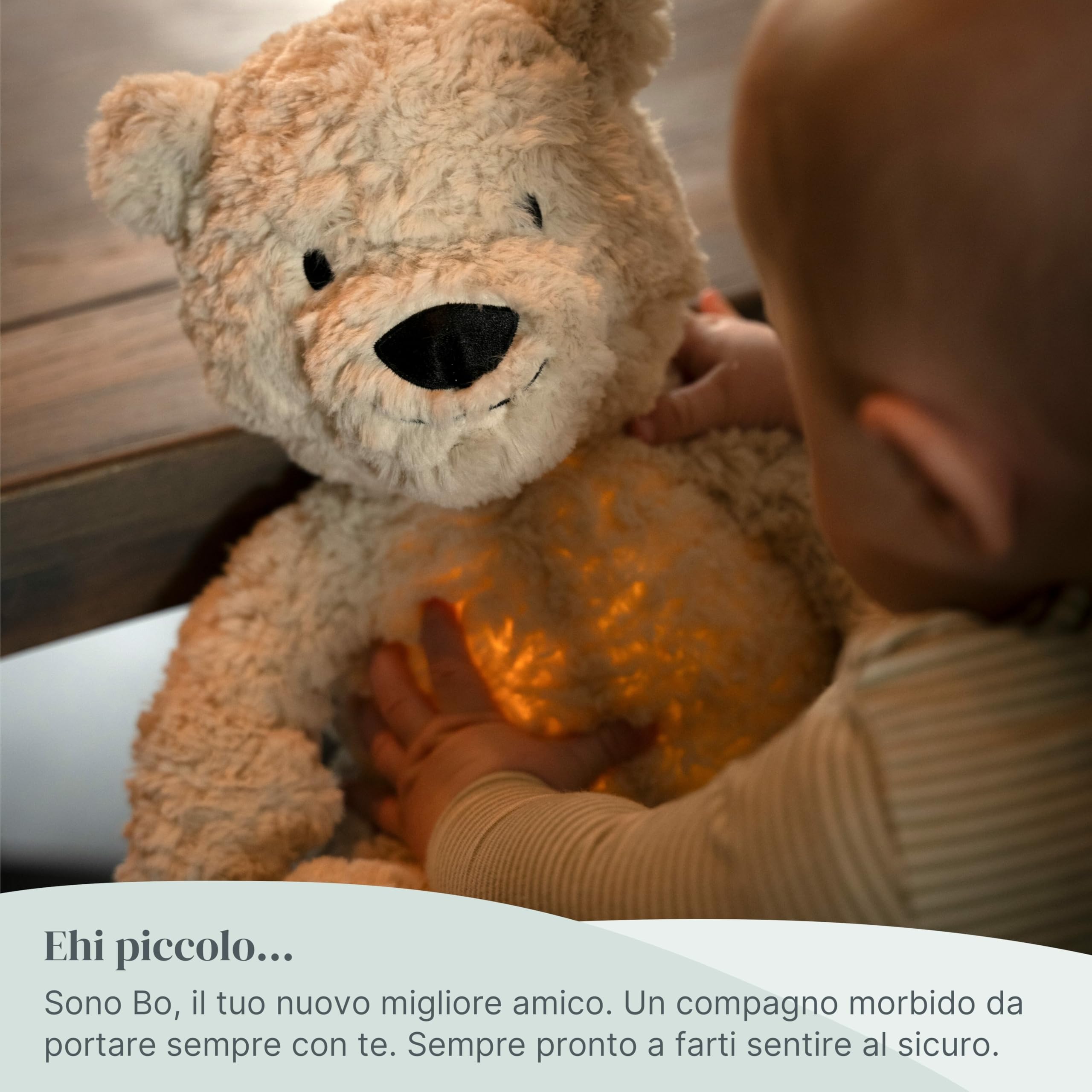 Baby's Only - Bo l’orsacchiotto di peluche con allenatore del sonno - Peluche neonato - Musica musica per dormire - Doudou musica rilassante - Ninna nanna per bambini - Taupe