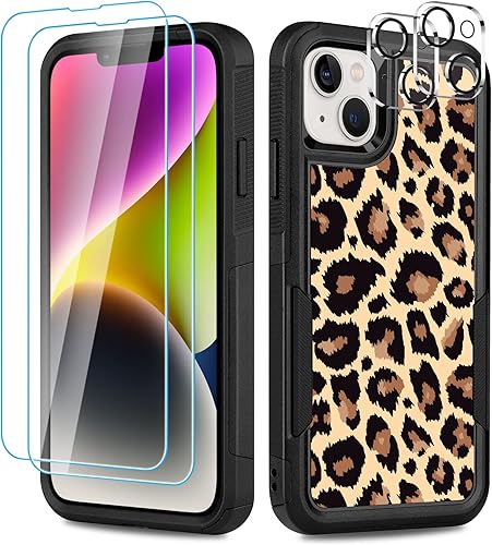 Miniatura 76 de Diseñada para iPhone 12/12 Pro, funda protectora delgada y ligera, de 6.1 pulgadas, para mujeres y niñas, bonito patrón de leopardo y guepardo