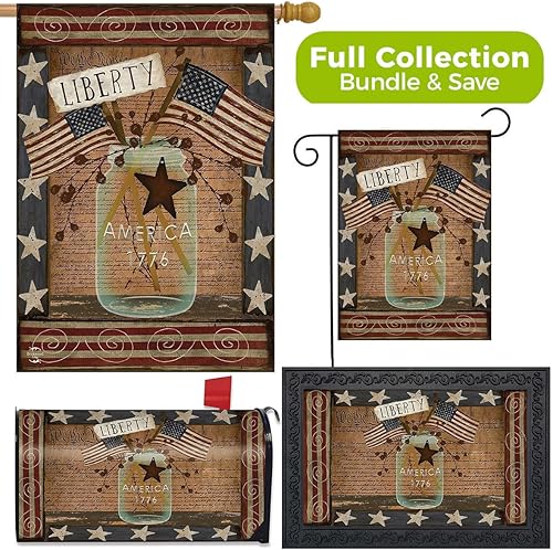 Miniatura 2 de Liberty Primitive Design Collection - Tarro patriótico Briarwood Lane