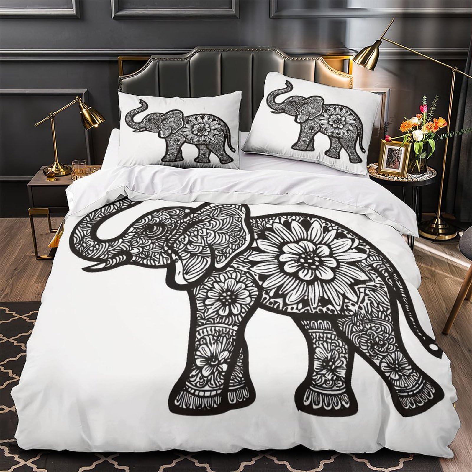 Parure de lit cheval haut de gamme en microfibre résistante housse de couette 3D