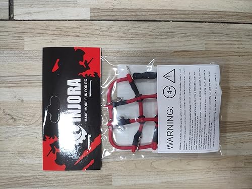 Miniatura 8 de INJORA Red de equipaje de techo RC con ganchos para 118 TRX4M Axial SCX24 C10 JLU Gladiator Bronco Piezas de actualización 118 TRX4M 124 RC