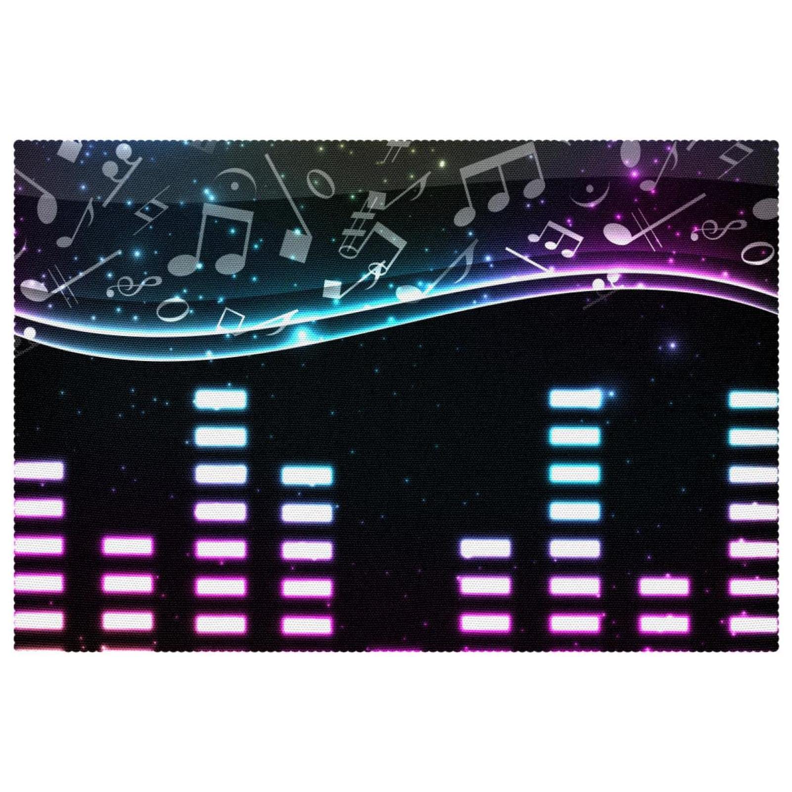 Set de table notes de musique antidérapant pour animer vos repas en famille