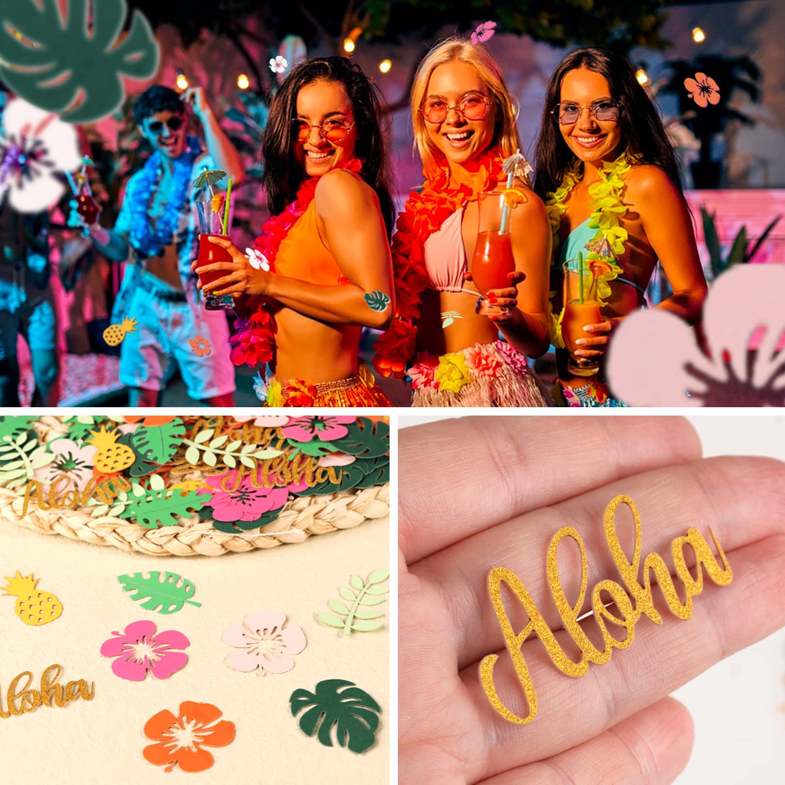 8 Stück Hawaii Ballons Set - Flamingo & Ananas Deko Für Tropische Partys