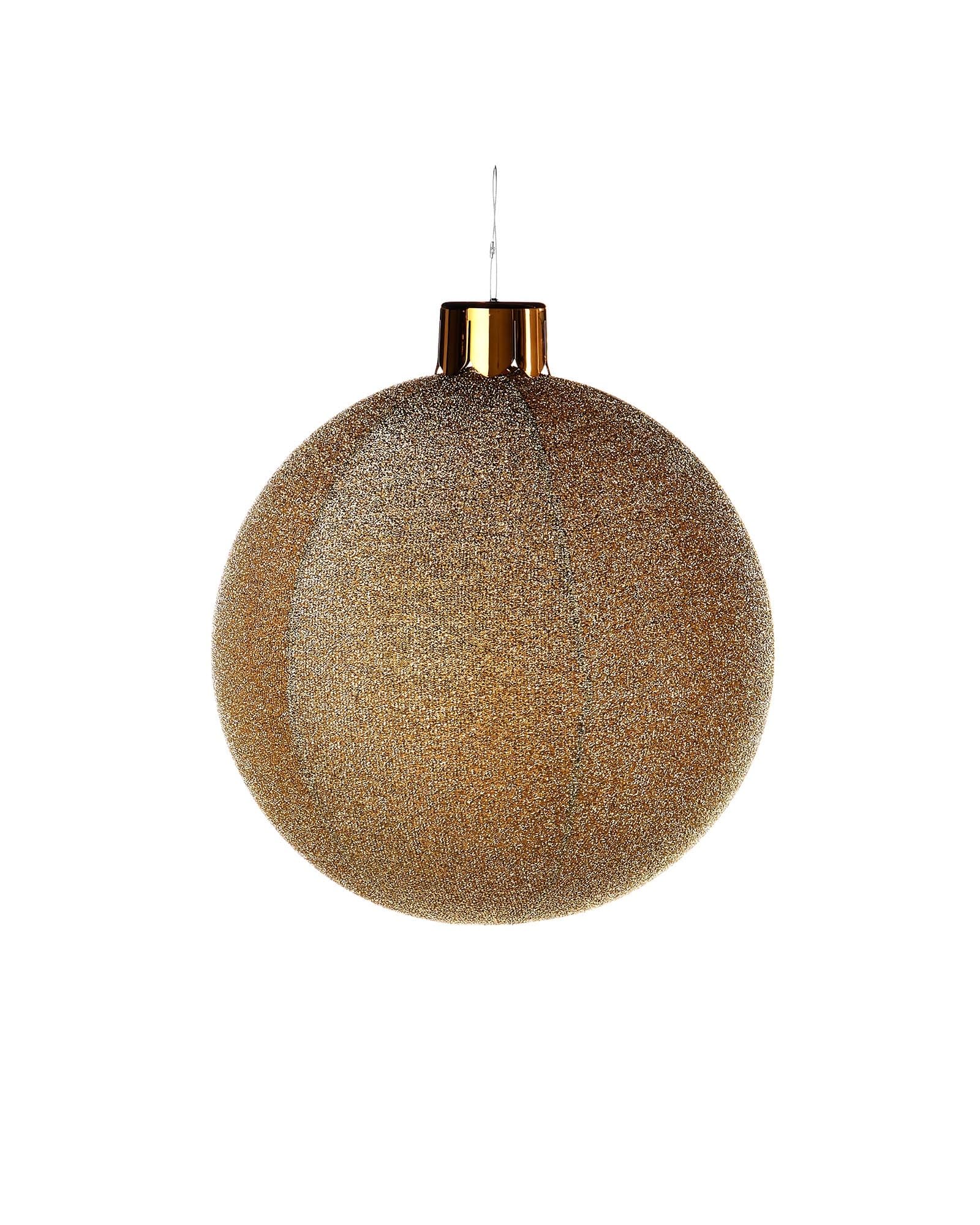 Werchristmas Gold Inflatable Tinsel Christmas Bauble, 45 Cm