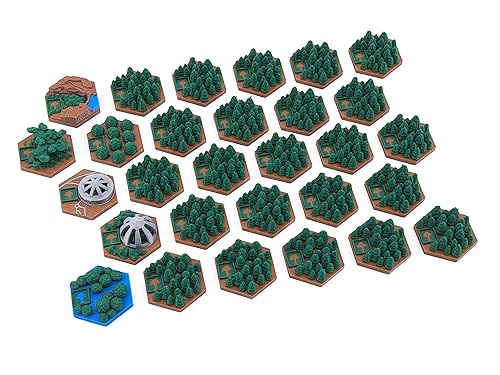 Miniatura 4 de Terraforming Mars Tiles Pack - 97 Tiles 3D Upgrade with Special Tiles