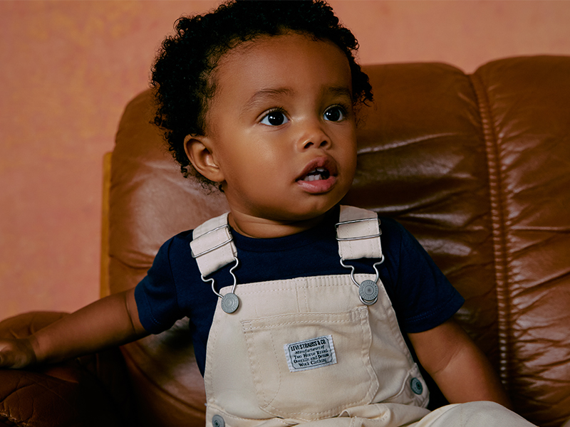 Levi's Baby Jongens Lvn Denim Shortall 6ed533 OVERALL, Zwart, 6 maanden