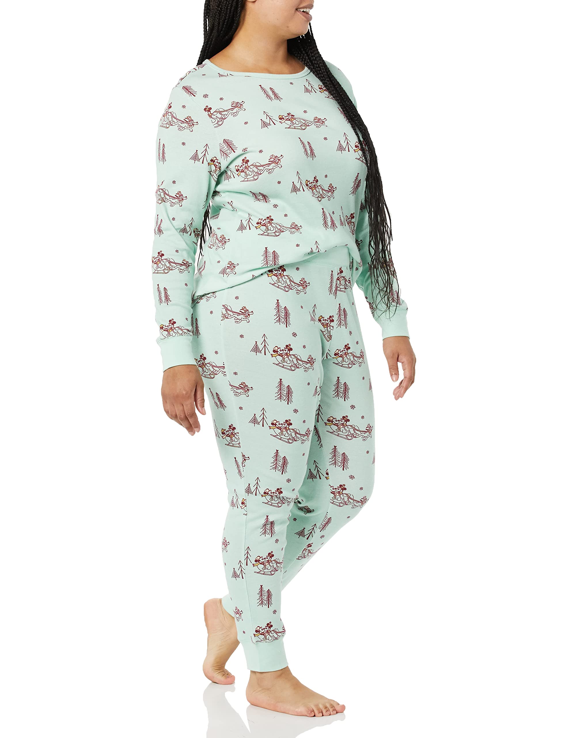 Amazon Essentials Disney | Marvel | Star Wars Set di Pigiama da Notte Attillati in Cotone Donna