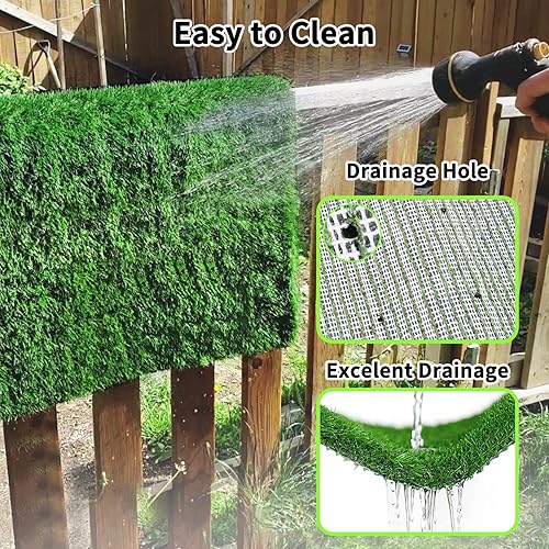 Miniatura 3 de Almohadilla de césped para perros de 32 x 48 pulgadas, fuerte absorción, césped artificial suave para mascotas para entrenamiento de orinales,