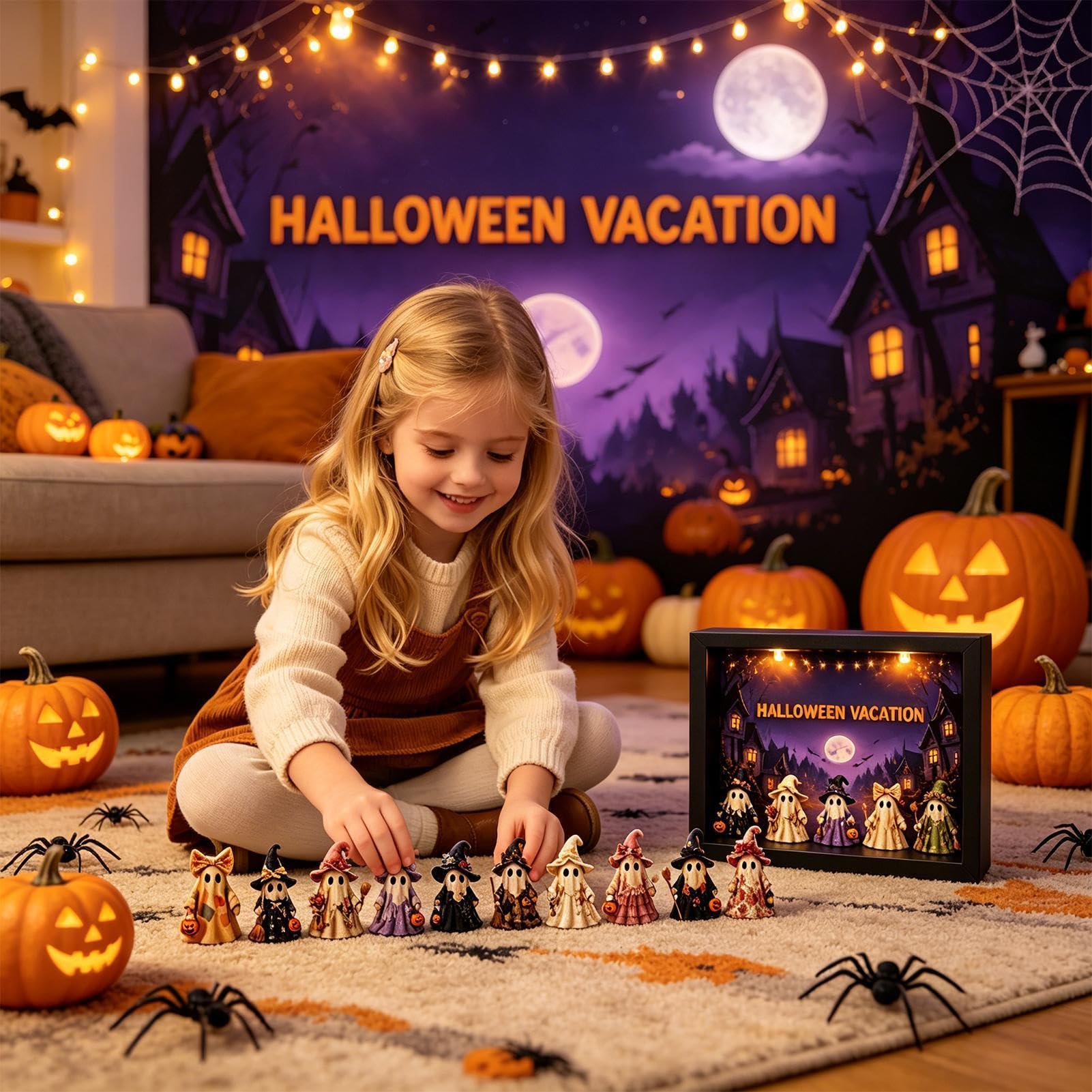 Calendario del conto alla rovescia di Halloween, 2026, 24 giorni, fantasma