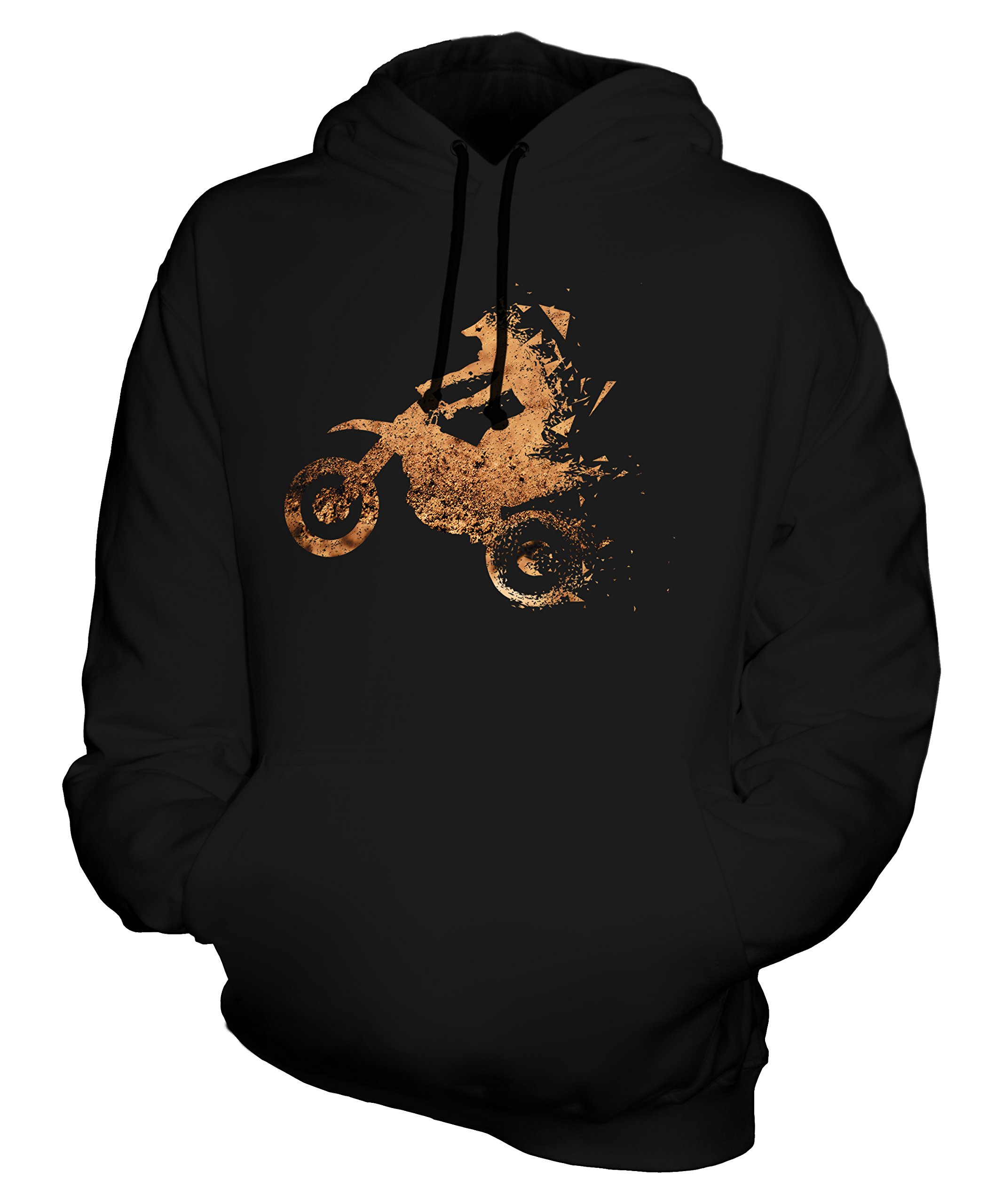 Candymix - Motorcross Triangular Splatter - Sudadera unisex con capucha para hombre y mujer, Negro, XXXXXL