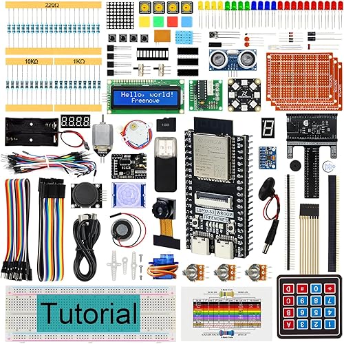 Freenove Kit de inicio definitivo para ESP32-S3 ESP32 S3 CAM (incluido), microcontrolador de doble núcleo de 32 bits a 240 MHz, cámara incorporada
