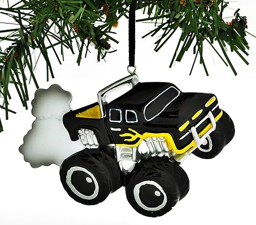 PolarX Monster Truck - Adorno personalizado para árbol de Navidad, color negro