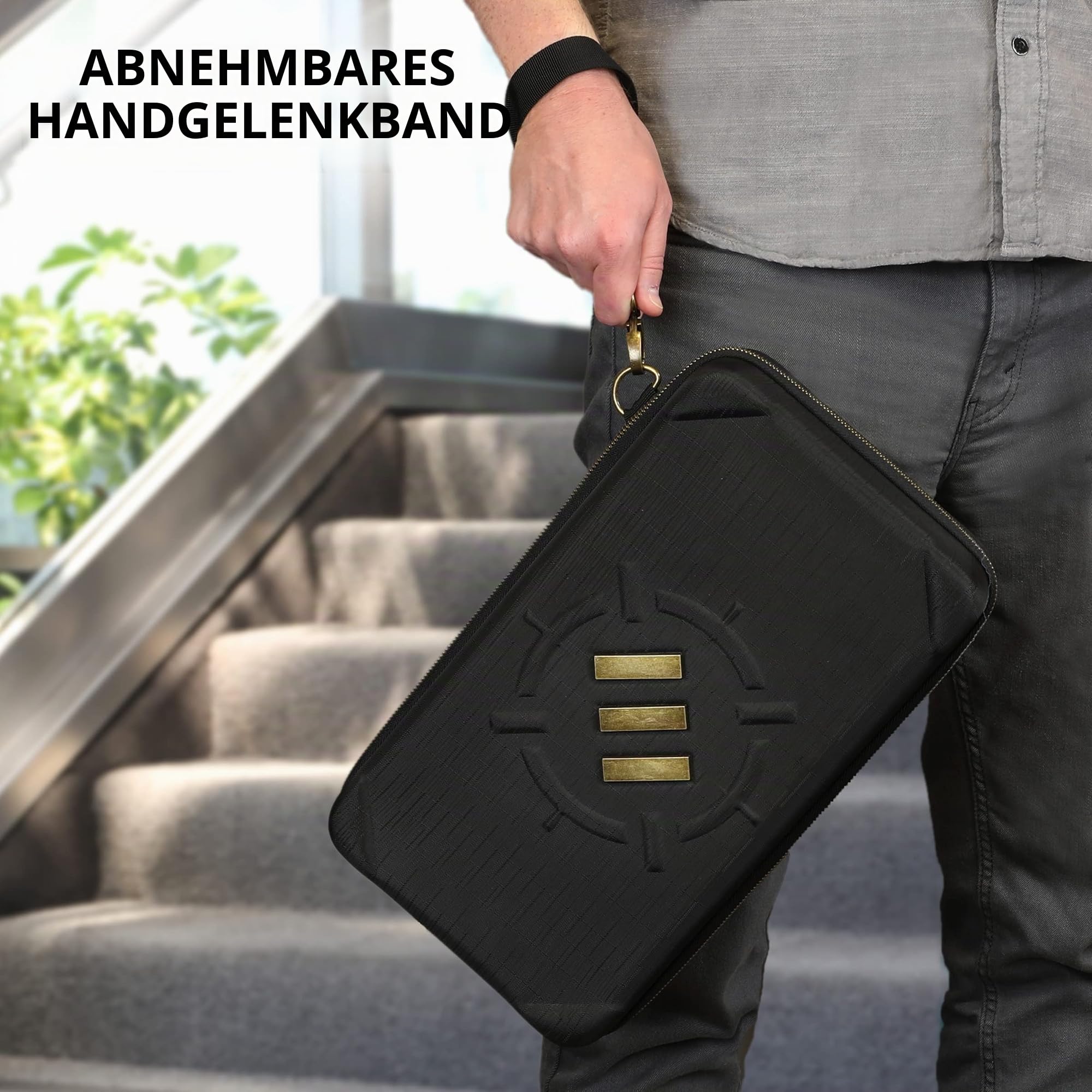 ENHANCE Tabletop Community DND Würfel Roll Tray – Würfelhalter und Aufbewahrung für bis zu 500 RPG-Würfel mit robustem Schutzdesign, weicher Innenseite und Organizer-Taschen (Kapazität für 500 Würfel)