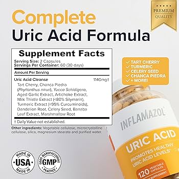 Amazon.com: Inflamazol Uric Acid Cleanse – Premium Uric Acid Flush