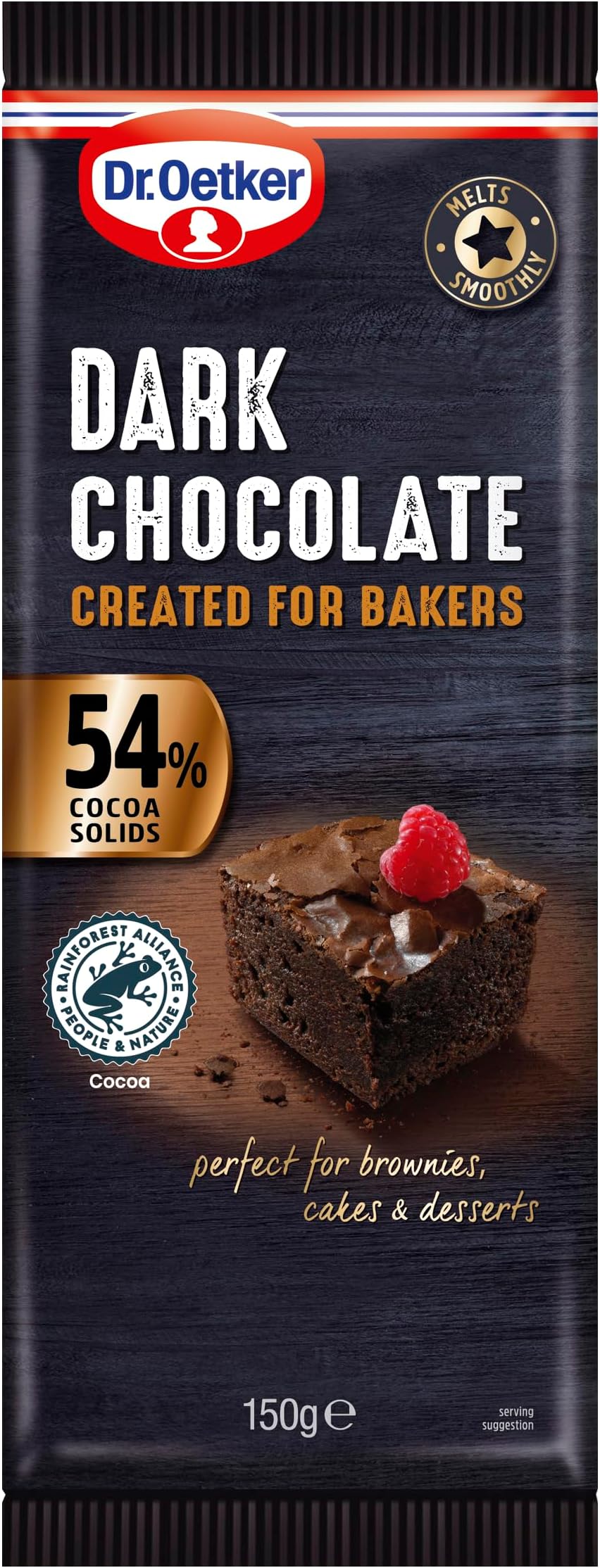 Dr. Oetker Extra Dark Chocolate, 72% Cocoa Solids 150G