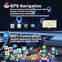 Vista 10 de CUSP 9 pulgadas HD Android coche estéreo Radio universal doble DIN con GPS inalámbrico Apple Carplay y Android Auto coche in-Dash Navegación