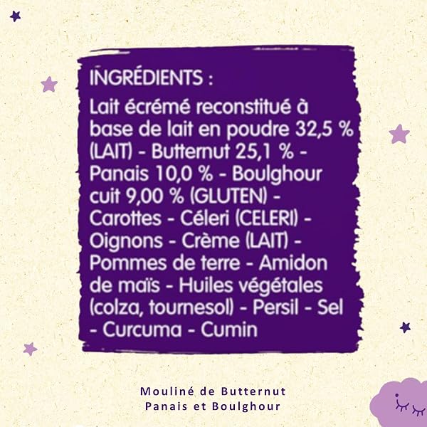 Blédina - Blédîner - 12 bols Mouliné de Potiron Panais Boulghour - Pour le repas du soir de bébé dès 12 mois (Pack de 6x2) - 4