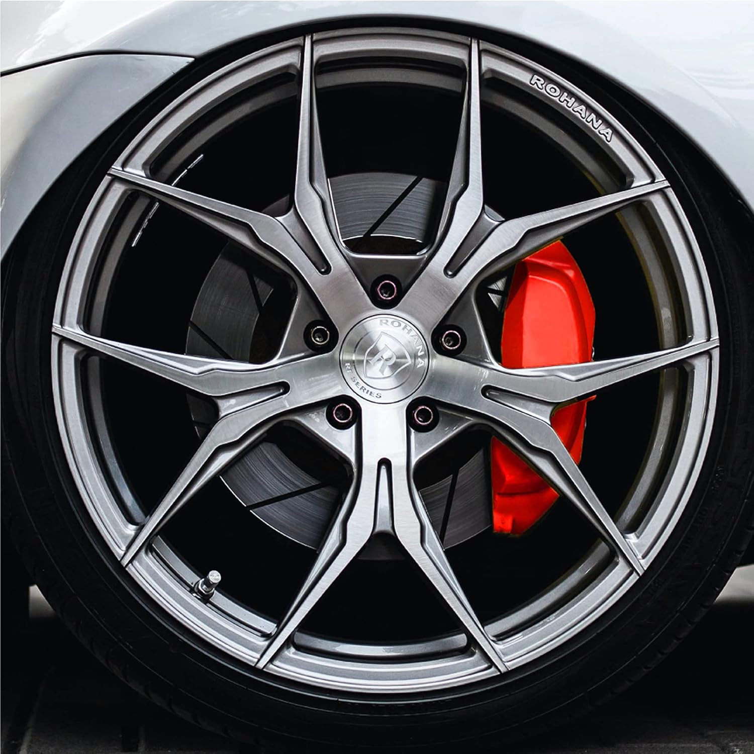 ERA Paints Red Brake Caliper Paint With Omni-Curing Catalyst Technology - 2K Aerosol Glossy Finish High Temp Resistance And Extreme Durability Against Color Fade And Chemicals Like Brake Fluid
