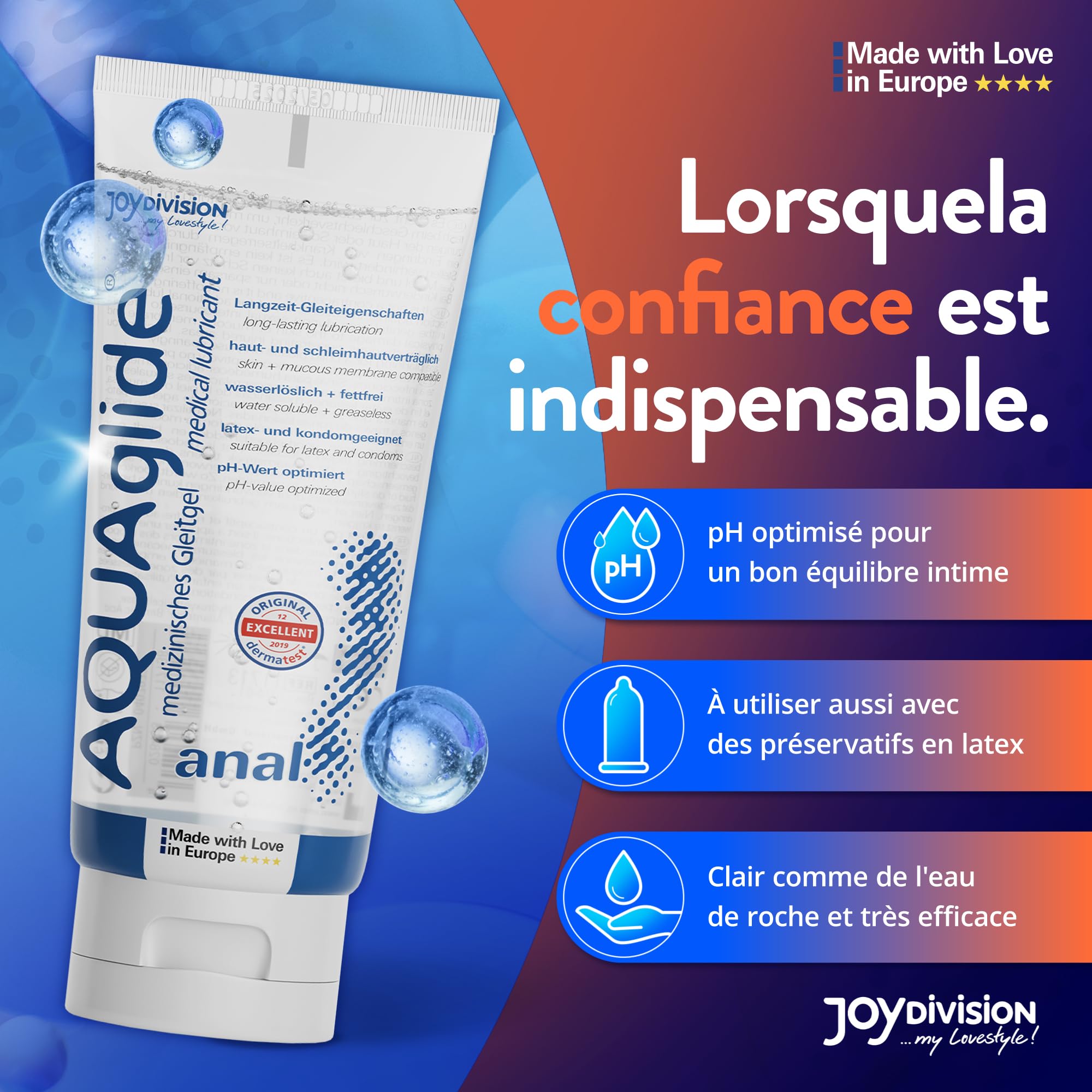 aquaglide medical lubricant gel JoyDivision AQUAglide Natural lubricating gel 125 ml – My Dr. XM main image 0